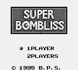 Super Bombliss Title Screen